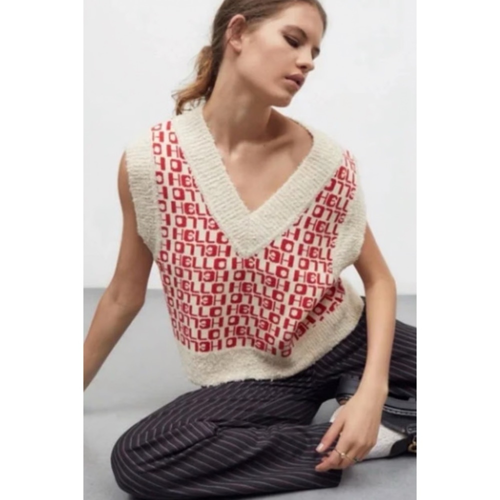 Urban Outfitters / Jordie Hello Sweater Vest